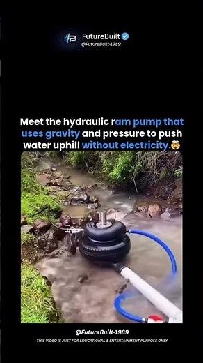 Hydram Pump Defies Gravity - 7,500L Water UPHILL With ZERO Electricity! 🤯💧🏔️