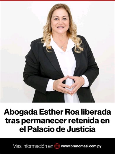 Libertad para la abogada María Esther Roa