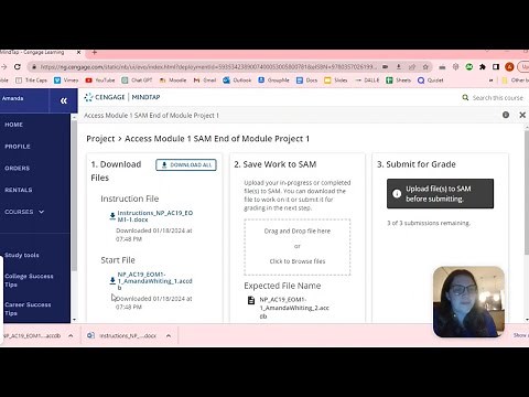 Access Module 1 SAM End of Module Project 1 on Cengage Mindtap, Updated 2024 McNeese BADM374