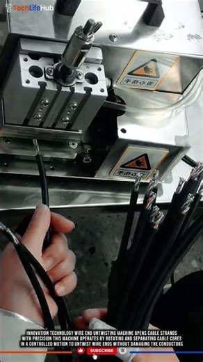 Innovation Technology Wire End Untwisting Machine Opens Cable Strands with Precision #tech