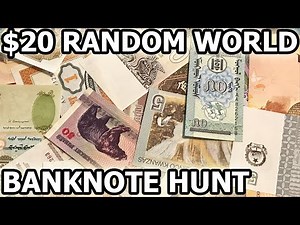 Unboxing World Currency From eBay - $20 Banknote Grab Bag Purchase