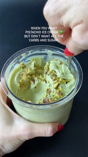 HIGH-PROTEIN PISTACHIO ICE CREAM 🍨💚 Creamy, homemade pistachio ice cream that’s keto-friendly and packs 20g protein per serving. #ad Most of the ingredients came from @Vitacost, including @SportCertified vanilla protein — clean, tested, and perfect for a New Year reset. Proof that fueling your fitness goals in 2026 can still look like eating rich, creamy ice cream 😌 Recipe: • 1 cup cottage cheese • ½ cup milk of choice • ¼ cup pistachio butter • 2–4 scoops vanilla protein powder* • ½ cup allu
