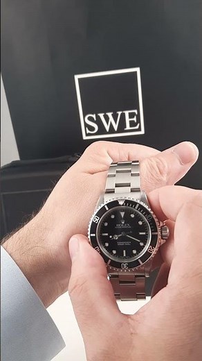 Rolex Submariner Black Dial Stainless Steel Mens Watch 16610 | SwissWatchExpo