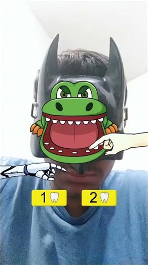 teeth Challenge 🐊 #brainrot