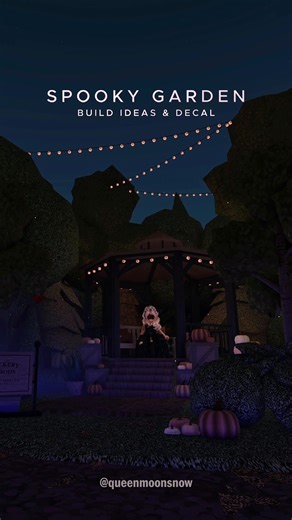 Bloxburg Fall Halloween Garden Build Hack Ideas