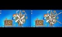 Mix of 2 videos from youtube : Animation vs minecraft forwards vs animation vs minecraft reversed
