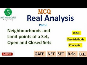 Real Analysis MCQ questions and Answers || Point set topology