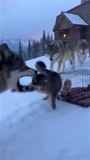 Cat Love For her Kitten | Respect your Mom 😭💖 #poorcat #sadmoments #wolfattack #viral