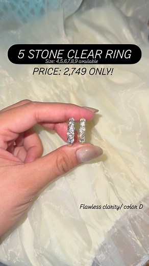 4.2K views | AVAILABLE in stock! Half eternity 5 stone! All stones positive with diamond test All stones moissanite Flawless / color D Ganda ng spark nito looks like real diamond. 4mm or .30 each With cert and card Vermeil in white gold or PT950 Moneyback guarantee if proven fake moissanite! | Moissanite and Diamond Sparks | Facebook