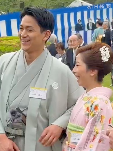 引退を表明した「りくりゅう」こと三浦璃来と木原龍一ペア、園遊会で取材に応じる #園遊会 #りくりゅう #りくりゅうペア #ミラノコルティナオリンピック