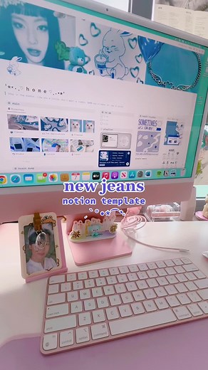 newjeans 1st ep notion template 🐰💙 link in bio OR use: shorturl.at/EO025 ✨ click duplicate in the top right corner! #newjeans #newjeans_omg #ditto #hypeboy #notion #notiontemplate #notionapp #notiontour #notiontok #fyp #viral #kpop #kpopfyp #hybe #productivity #aesthetic #hyein #hanni #danielle #minji #haerin