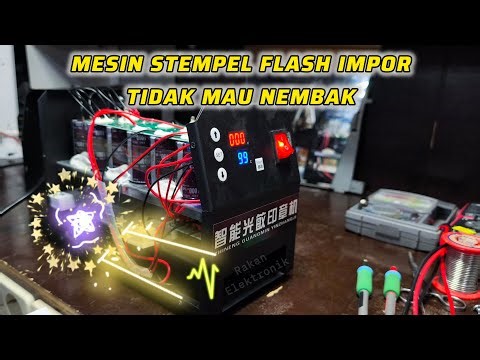 CARA MEMPERBAIKI MESIN STEMPEL FLASH TIDAK MAU NEMBAK #mesin #flash #stempelflash