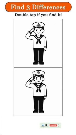 ❓ Find 3 Differences | Spot the Differences - SAILOR #findthedifference #spotdifference
