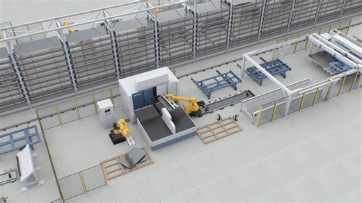 红蓝视觉 | 全自动生产设备三维动画演示#工业动画#生产工艺动画