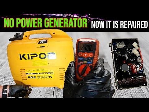 Repaired no power Kipor Generator KGE3000Ti / IG2600