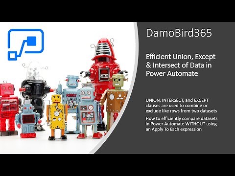 Automate Table Comparison in Power Automate: Union, Intersect & Except Without Apply to Each