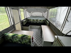Transforming our Pop Up Camper Interior! YOU HAVE TO SEE THIS!