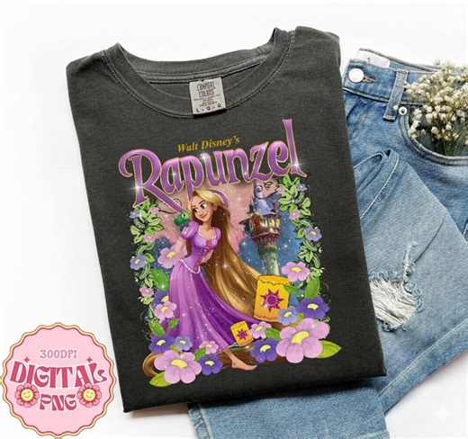 Rapunzel Tangled Floral File, Disneyland Tangled Digital Download, Rapunzel Princess Files, Rapunzel Disneyprincess Instant Download - Etsy