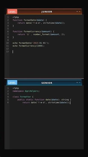 PHP Snapshot: Namespaces Global Functions #webdevelopment