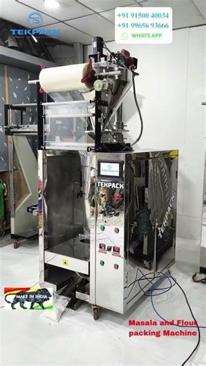 Automatic Masala & Powder Packing Machine | High-Speed & Compact 🥄