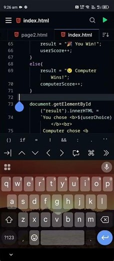 #coding #Rock paper scissor game