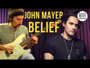 John Mayer Belief - Solo - Guitar Lesson