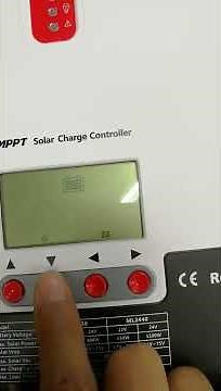 How to set SRNE MPPT 20A/30A/40A solar charge controller battery type and voltages