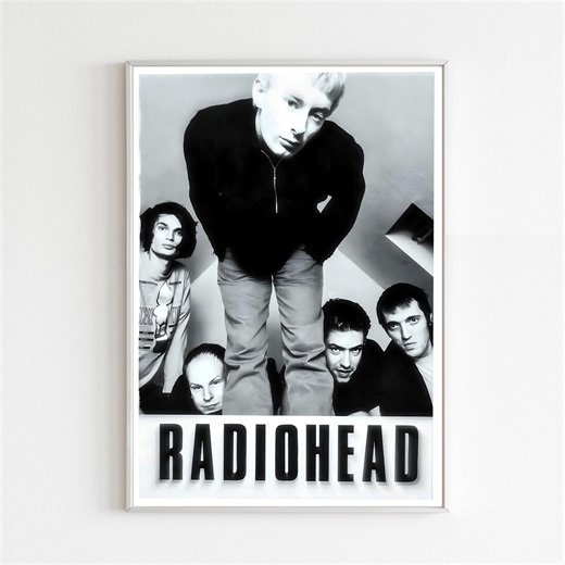 Radiohead Band Poster, 90s Alternative Rock Wall Art, Gift for Music Lover Print, Indie Rock Fan Poster, Musician Hobby Wall Art Decor Print - Etsy