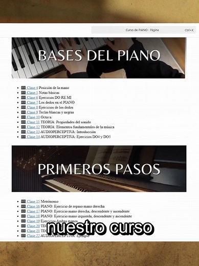 Curso de Piano Online para Principiantes