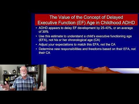 ADHD and Children's Delayed Executive Functioning Age - Part 1