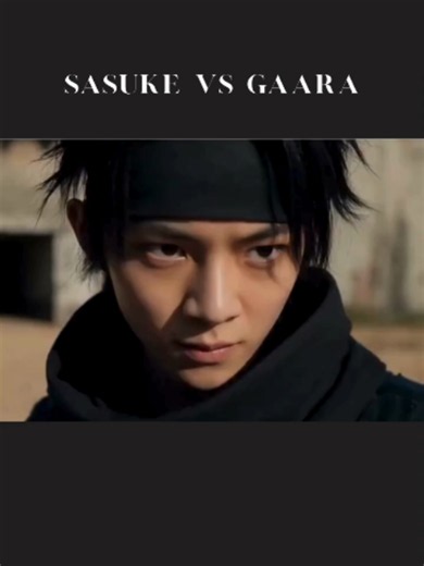 sasuke vs gaara! #naruto #sasuke #gaara #anime #liveaction | naruto