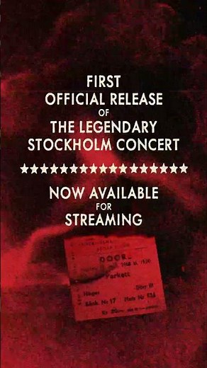 LIVE AT KONSERTHUSET, STOCKHOLM, SEPTEMBER 20, 1968 - now streaming for the first time.