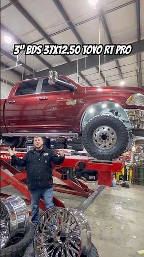 2018 Ram 3500 Cummins Dually 3” BDS suspension 37x12.50x17 Toyo RT Pro tires