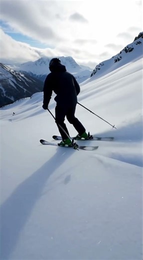 Epic Skiing Adventure in Snowy Mountains | Winter Thrills Short