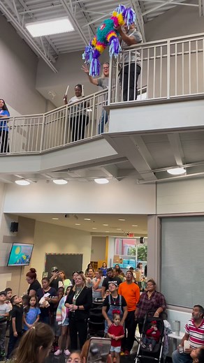 5.9K views · 82 reactions | Thank you to everyone who came out to ¡VIVA! WEST AURORA tonight at Greenman Elementary! One of the ways we celebrated with with this piñata drop. Tomorrow marks the start of National Hispanic Heritage Month! | West Aurora School District 129 | Facebook