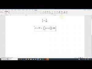 Editor de Ecuaciones en WORD