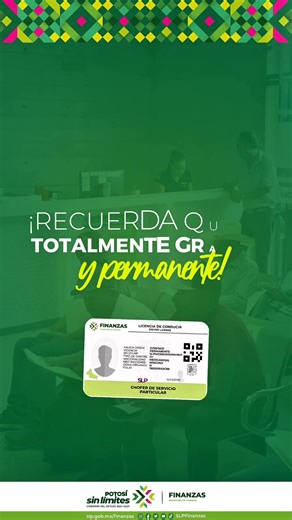 ✅ ¡Obtén tu licencia de conducir por primera vez totalmente gratuita y permanente! 🚗 Consulta los requisitos y acude a las oficinas recaudadoras de la Secretaría de Finanzas. Ricardo Gallardo Cardona Ariana García Vidal #RicardoGallardo #RicardoGallardoCardona #PotosíSinLímites | Secretaría de Finanzas de Gobierno del Estado de San Luis Potosí