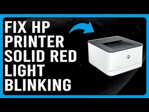 HP Printer Solid Red Light Blinking (Meaning, Common Causes, And Easy Ways To Fix The Error)
