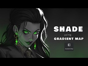 Gradient map tutorial|skin shading tutorial using gradient map|Halloween Dark art|spooky