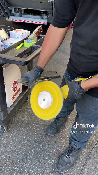 How do you polish aluminum to a mirror finish? How do you use a one step cut & color metal finishing compound to polish aluminum or stainless steel? One step cut and color is here. This silica free metal polishing compound is now available on our website. You can see how brilliant the finish is under the most extreme of situations in this clip. Now imagine what it will do with proper prep work. Our Q36 metal polishing compound is a true one-step solution for both cutting and coloring aluminum an