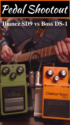 Ibanez SD9 Sonic Distortion vs Boss DS-1 Distortion w/ Stratocaster #fender #fractalaudio