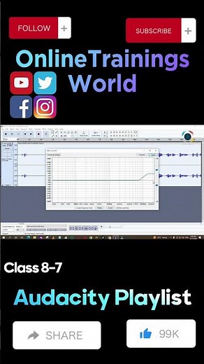Audacity Tutorial Deepening Your Voice for Video Project #OnlineTrainingsWorld #audacityaudioediting