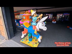 1990s Memo Park Coin Operated Donkey Kiddie Ride - Pinocchio