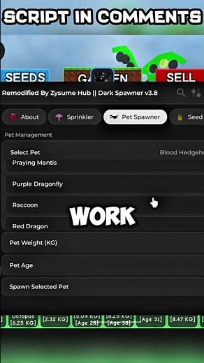 testing pet spawner script👀 #growagarden