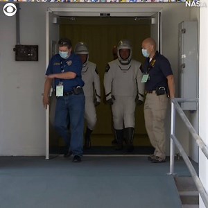 MEET THE ASTRONAUTS: For the first time in nearly a decade, astronauts will blast into orbit from American soil. Liftoff is scheduled for Wednesday at 4:33pm ET from the Kennedy Space Center in Florida. Get to know the astronauts on this mission: Bob Behnken and Doug Hurley. https://miami.cbslocal.com/2020/05/25/spacexs-1st-astronaut-launch-could-be-delayed-over-stormy-weather/ | WJZ-TV | CBS Baltimore