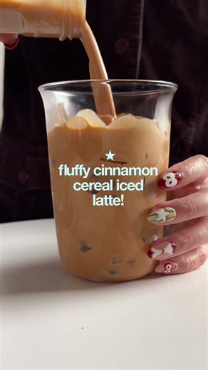 Fluffy Cinnamon Cereal Iced Latte Recipe