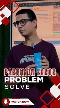 Partition Error Problem Solve || #mobilerepairing #error #ytshorts #shorts