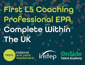 The first Level 5 Coaching Professional Learner completes their End-Point Assessment in the UK. | FE News