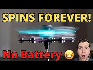 DIY Magnetic Levitation Spinner 🤯 | No Battery Needed!"