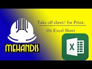 How to prepare a takeoff Sheet table?